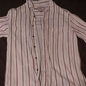 Long sleeve pearl snap shirt